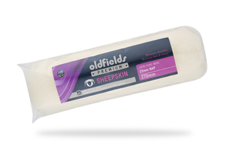 Roll of Oldfields sheepskin insulation on a white background
