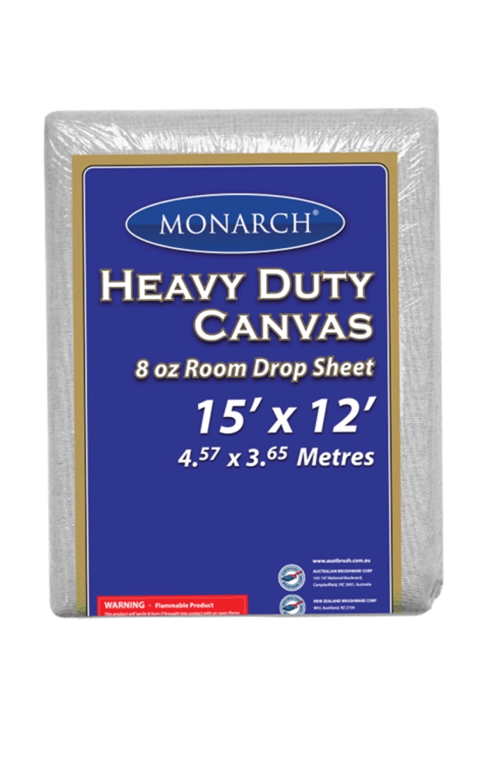 Monarch Heavy Duty Canvas Room Drop Sheets 8oz