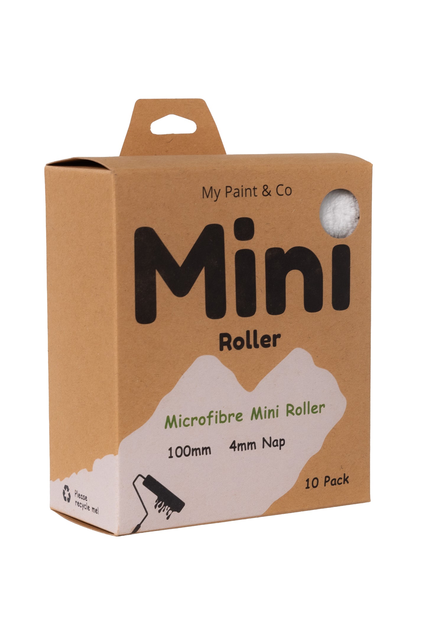 Box of My Paint & Co Mini Roller with product details on a white background