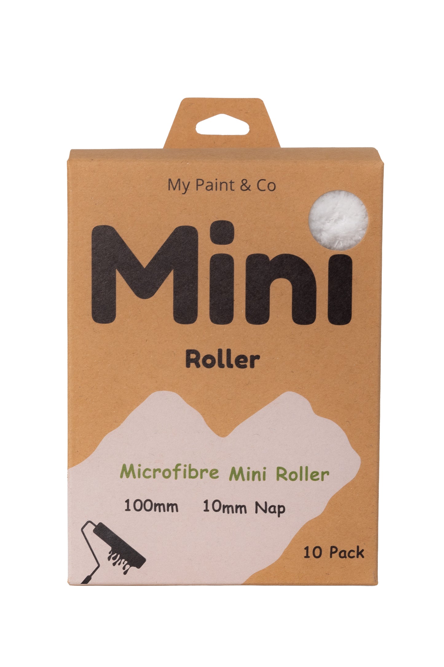 Box of My Paint & Co Mini Roller with brown packaging and white text.