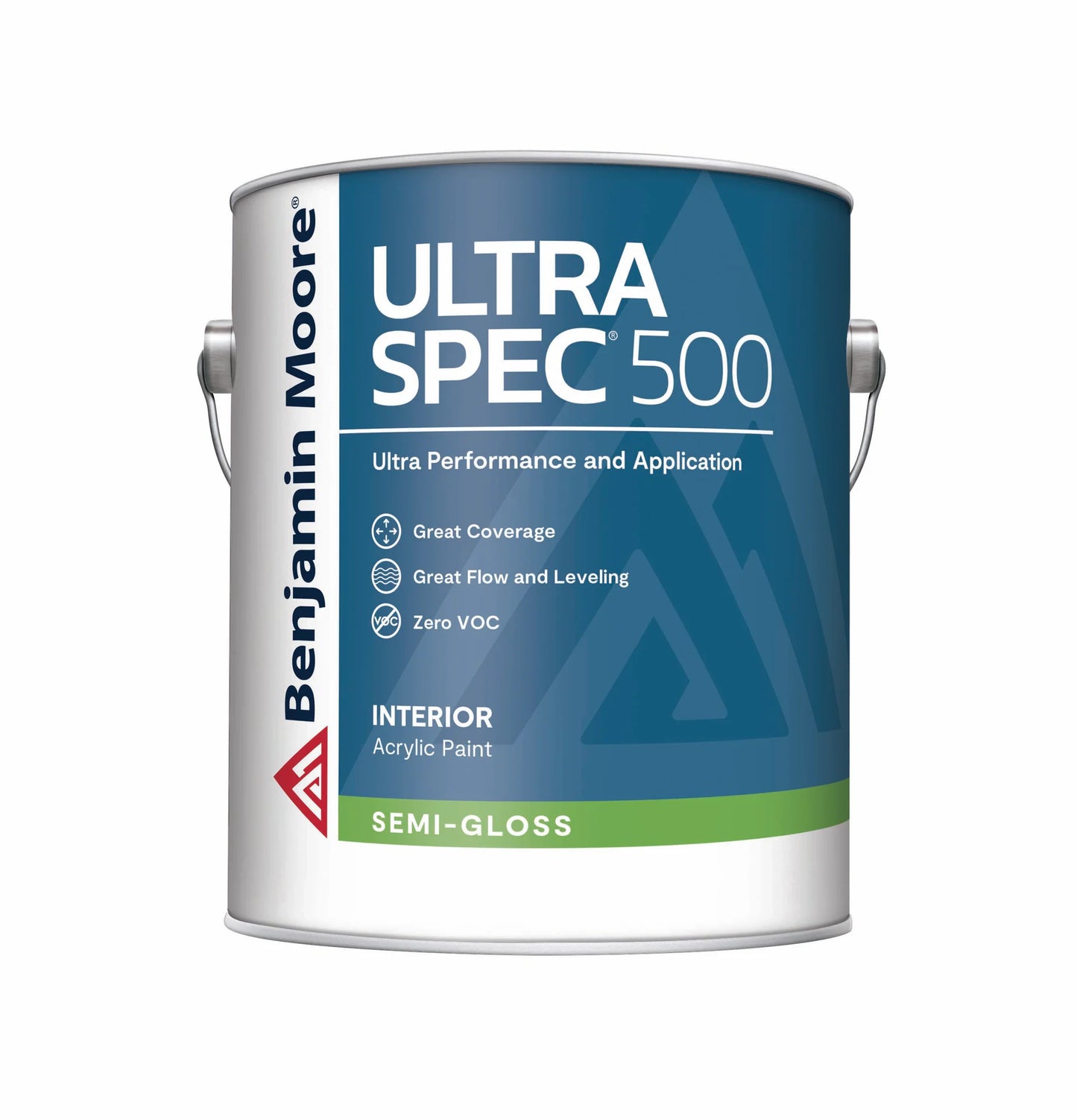 Benjamin Moore Ultra Spec 500 paint can on a white background