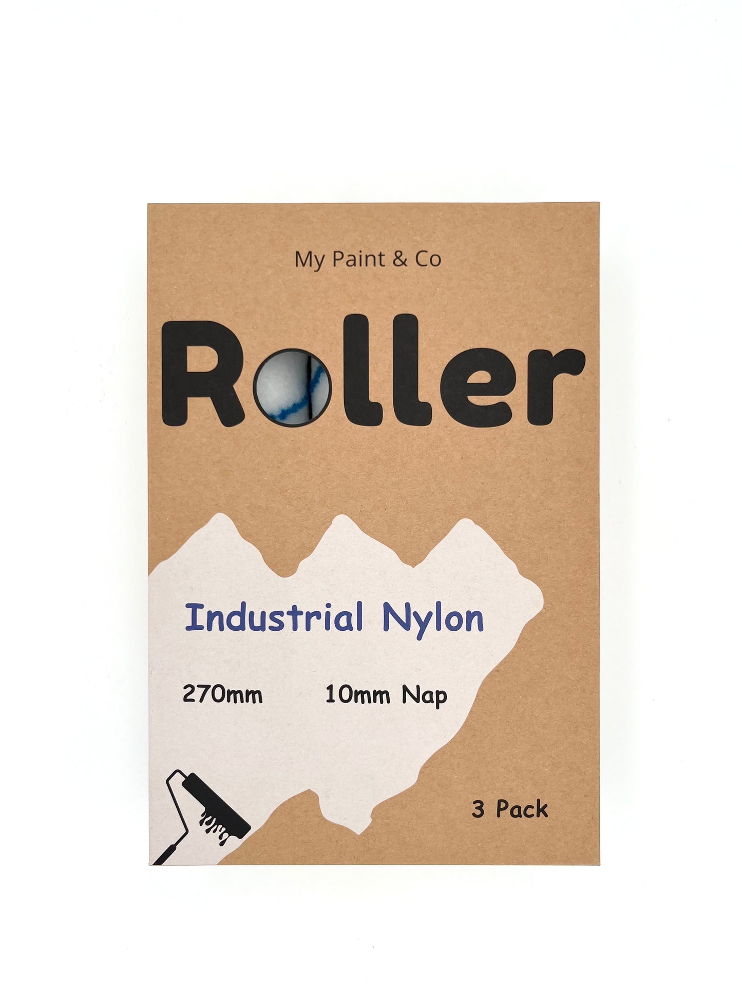 Industrial Nylon Roller 270mm 10mm Nap