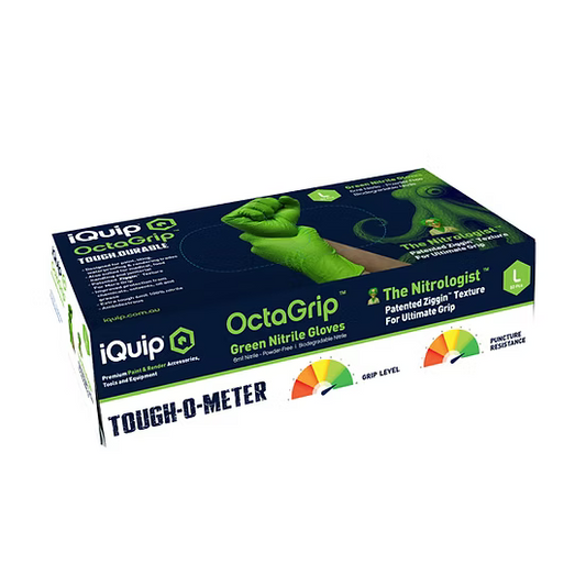 IQuip OctaGrip Green Nitrile Glove