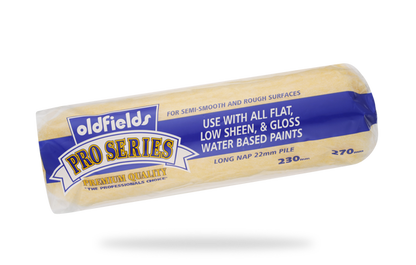 Roller cover with Oldfields Pro Series branding on a white background