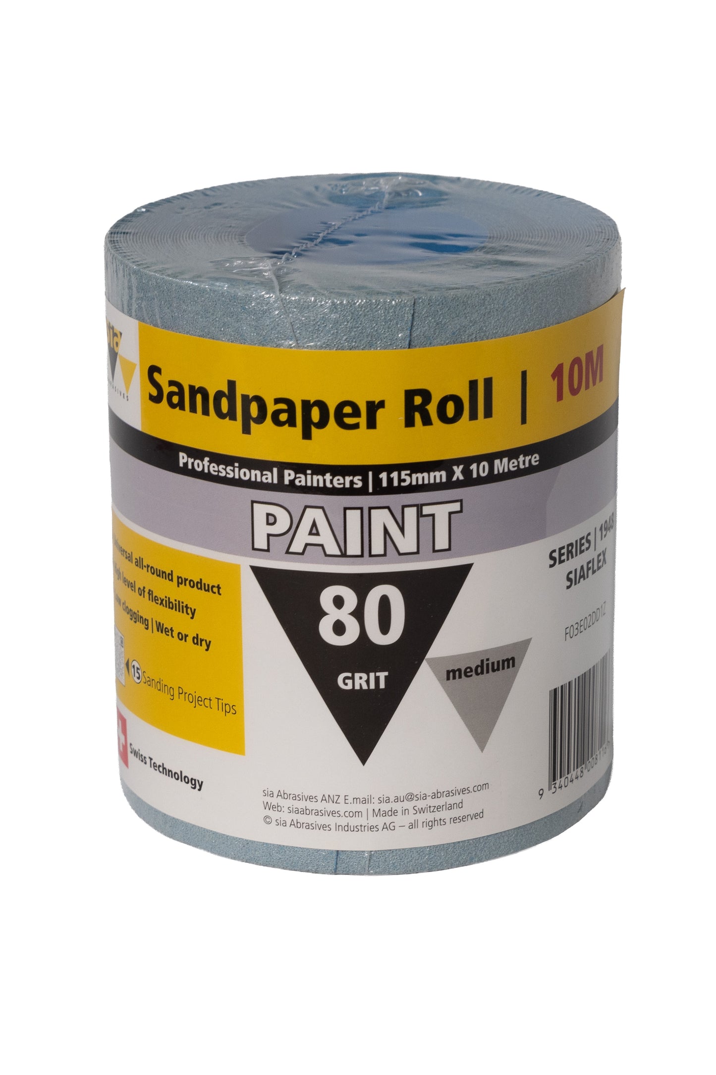 SIA Sandpaper Roll 10M 80GRIT
