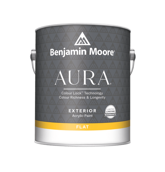 Aura Waterborne Exterior Paint - Flat Finish 629