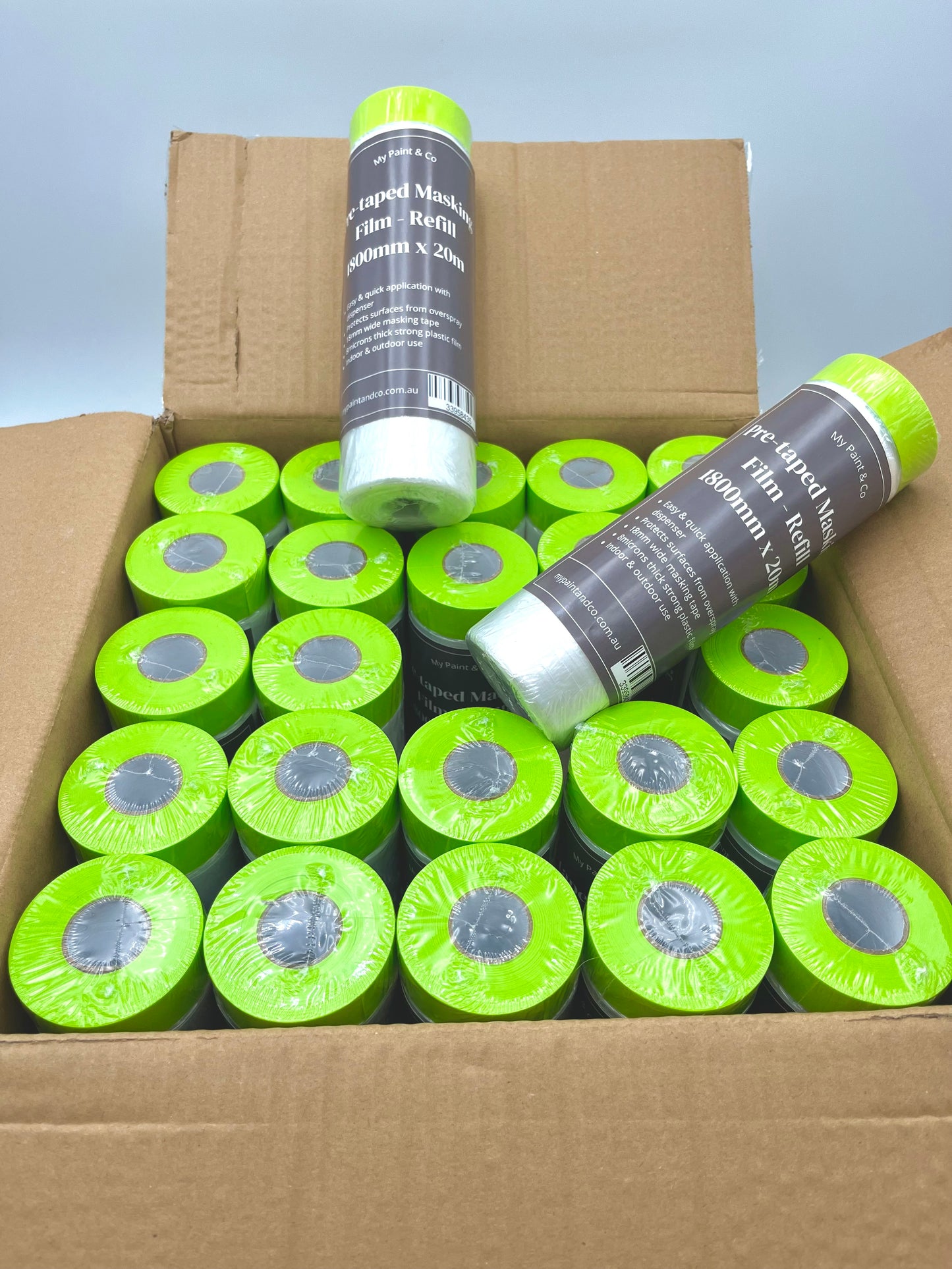 Pre-taped Masking Film