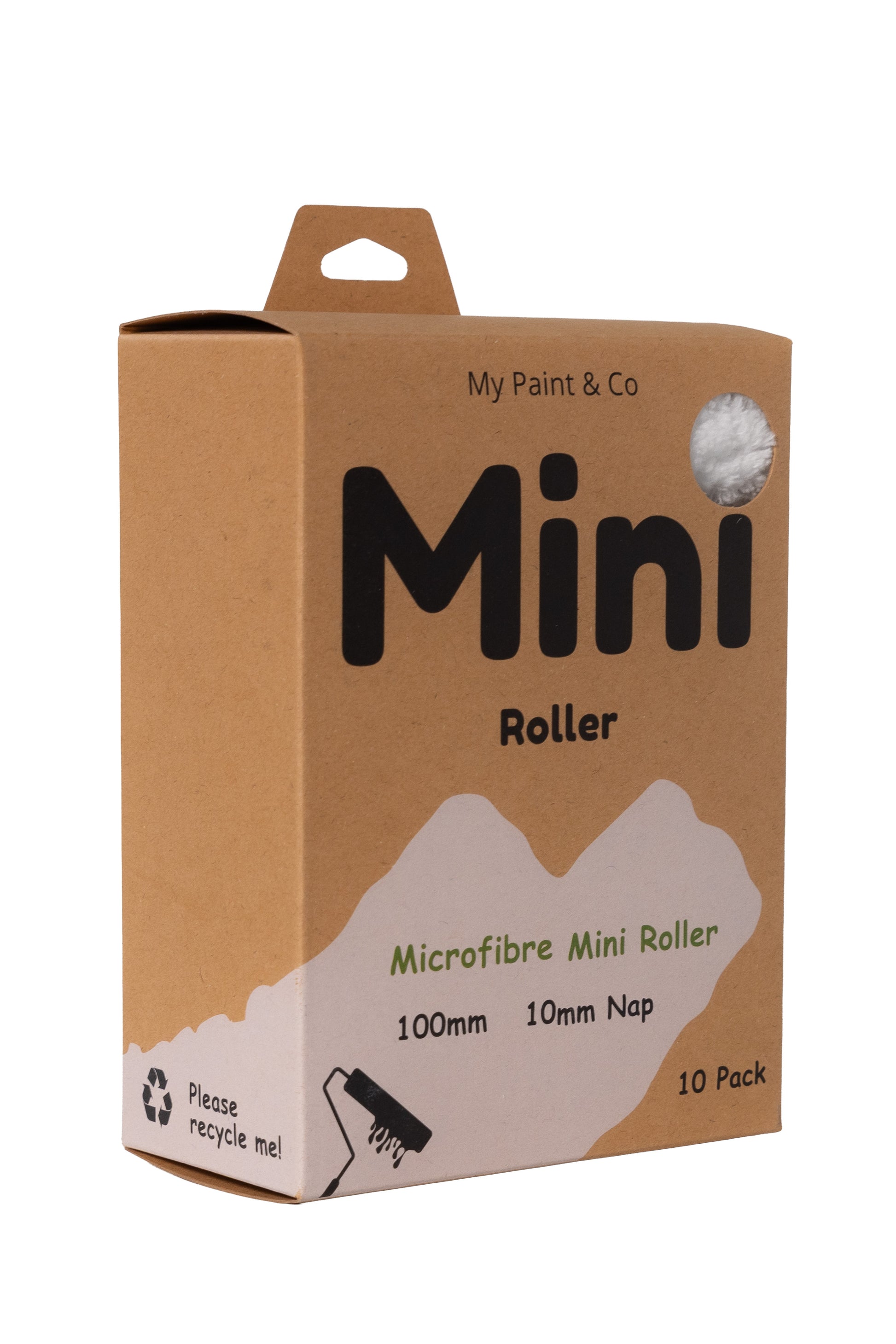 Box of My Paint & Co Mini Roller with brown packaging and white label.